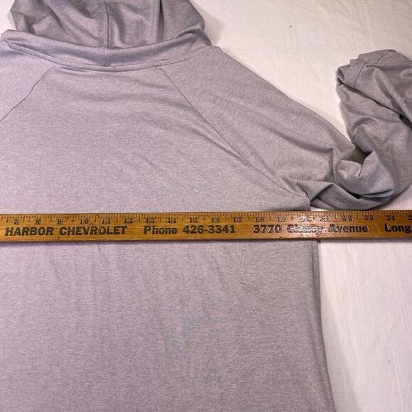Athleta Gray Long Sleeve Uptempo Ultra Soft Athletic Sweatshirt Hoodie Large - Picture 7 of 9